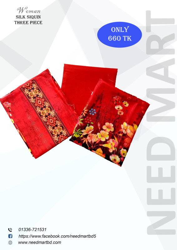 silk siquin three piece